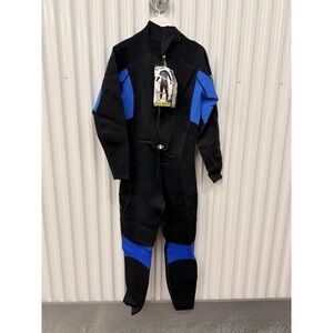 US Divers Adult Full Body Wetsuit Black and Blue Size 2XL 3 mm Neoprene NEW